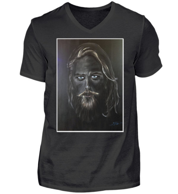 Man Blackline - Herren V-Neck Shirt-16